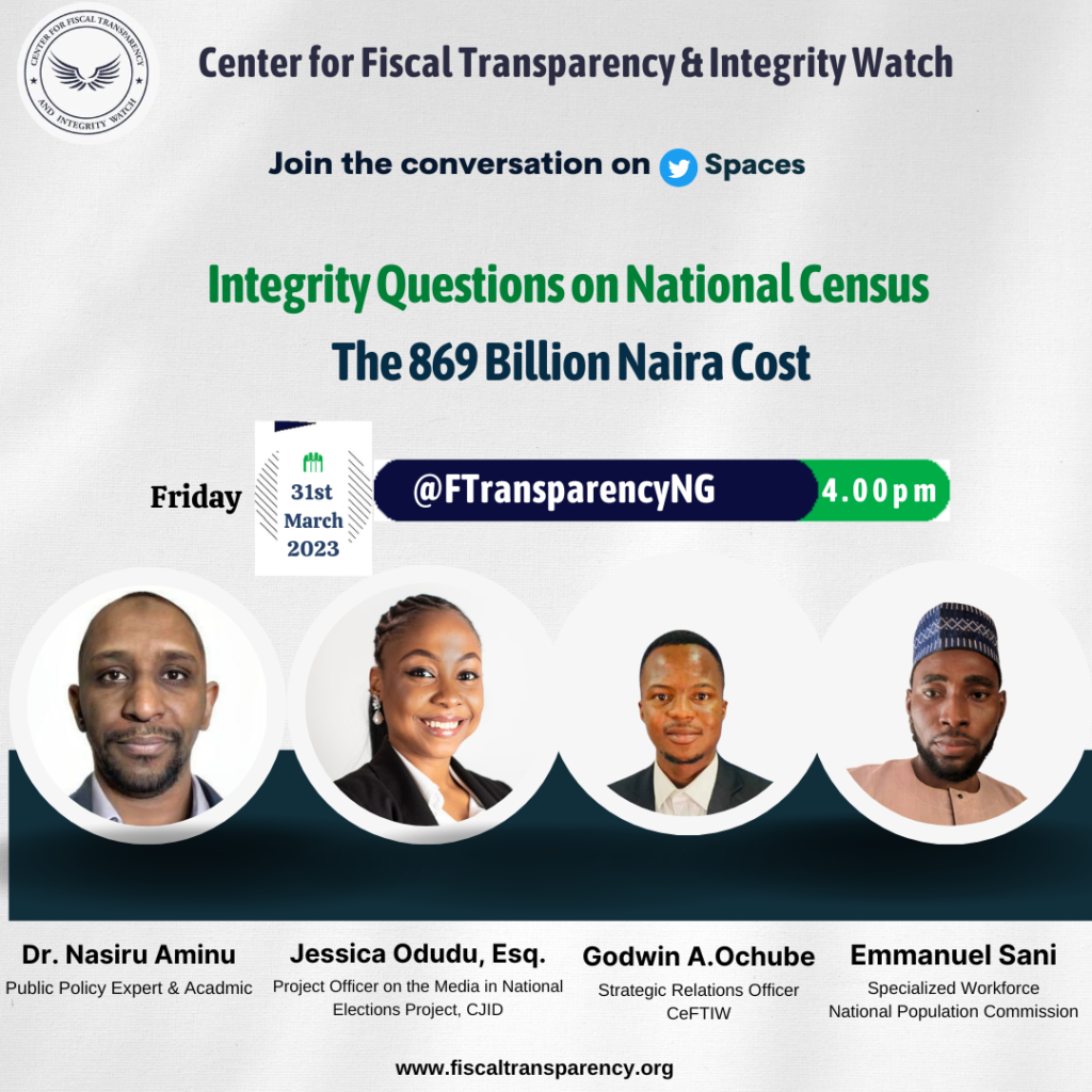 Integrity Questions on National Census: The 869 Billion Cost