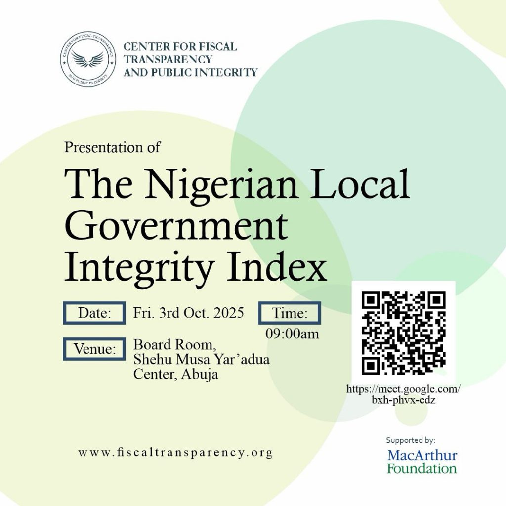 The Nigerian Local Government Integrity Index (NLGII)
